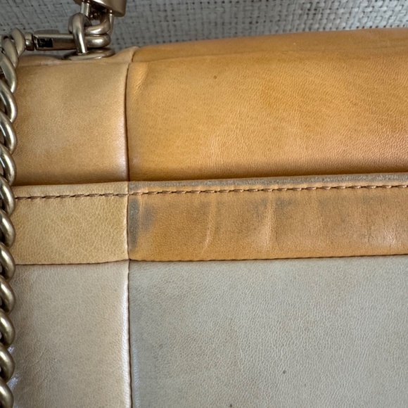 Tory Burch Kira Butter Yellow Patchwork Satchel - Picture 8 of 12